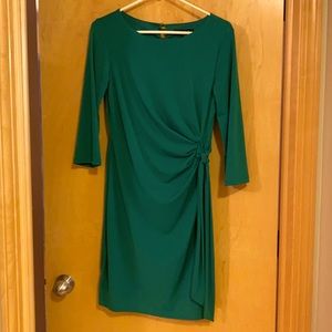 Chetta B Green Midi Dress w/ Tie